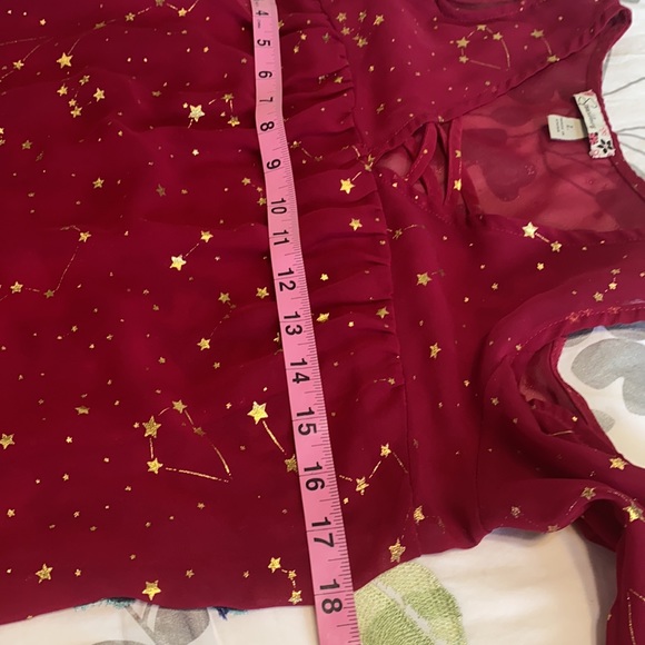 Speechless chiffon cold shoulder blouse. L - Picture 9 of 10